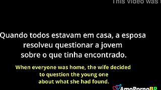 Does the husband fuck his own stepdaughter hard?