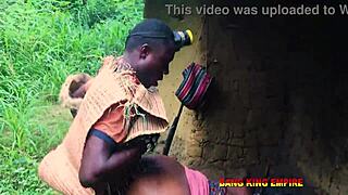 bbw wife greets with blowjobs after hunting, then rough homemade sex.