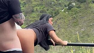 i'm recording our hot sex in the medellin park, but it ends badly