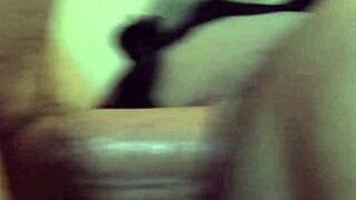 Young girl experiences creampie with moaning