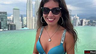 picked up hottie at luxury hotel and fucked her hard