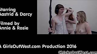 these amateur australian lesbians get wild with dildos backstage