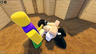 Does Zaki Get Fucked In This Roblox Gangbang?