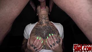 Genevieve Sinn Gives Tyler Steel Sloppy Deepthroat