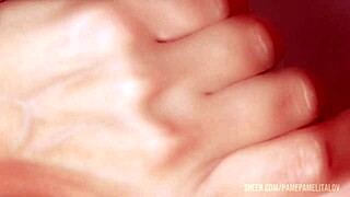 japanese stepdaughter gives blowjob in close-up
