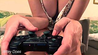 Wife Goes Without Panties, Flashes Shaved Pussy