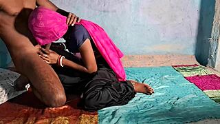 Desi bhabhi in black salwar fucks our teacher hard in intense sex video