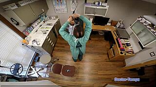 i experiment with eliza shields in latex gloves backstage in florida