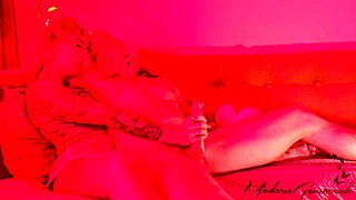 is hubby really edging that sexy blonde bodybuilder wife as punishment?