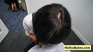 Horny office milf sasha pearl gets naughty at work