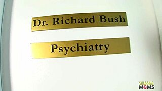 Crazy but sexy blonde with big boobs got fucked at her psychiatrists office