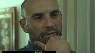 horny babe fucks her sister's man hard and gets cum on tits