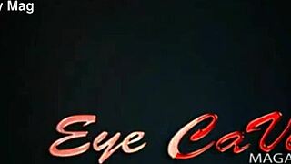 At the holiday party, ebony beauty rips clothes for striptease, showing pussy and ass