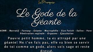 le gode de la géante - french audio joi macrophilia