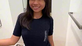 Will you suck my cock in the fitting room and swallow, 18yo Asian?