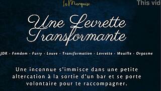 This french furry porn features a transforming doggy style with audio