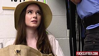 Shy Petite Brunette Teen Shoplifts, Gets Hardcore Fuck