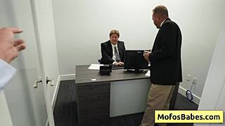 Horny office milf sasha pearl gets naughty at work