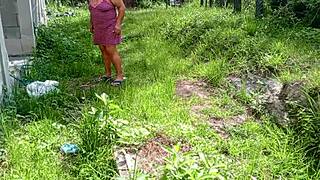 Mature Milf Sucks Cock Outdoors