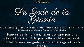 le gode de la géante - french audio joi macrophilia