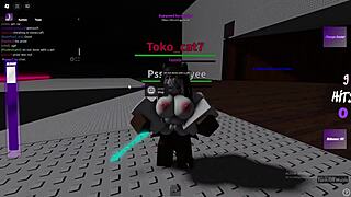 Fucking random sluts in a Roblox combat game condo