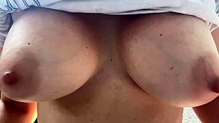 oh fuck, those big boobs bouncing with hard nipples in slow motion!