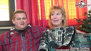 Old German Wife Enjoys Threesome With Stranger Man