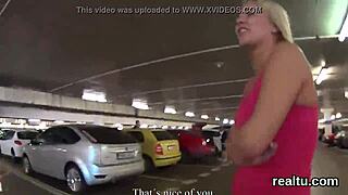 charming czech girl gets seduced in the mall and meets someone in pov