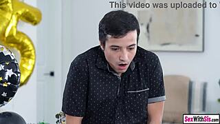 Tiny Blonde Teen Lets Stepbro Fuck Her Pussy