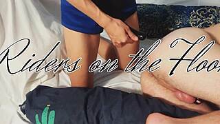 mistress plays with chastity slave in sensual bdsm