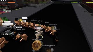 in roblox, furry characters engage in intense sex sessions