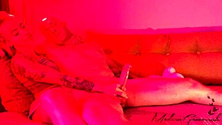 is hubby really edging that sexy blonde bodybuilder wife as punishment?