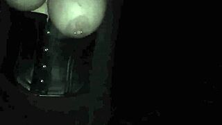 Tied big BBW tits get punished the rough way.