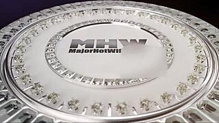 Hot cougars Sara Jay and Carmen Valentina share Rome Major's massive cock in a group banging session