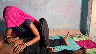 Desi bhabhi in black salwar fucks our teacher hard in intense sex video