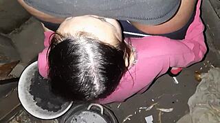 Hot Lesbian Mouth Fucking in Abandoned House