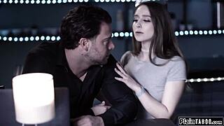 Brunette Fucks Guy Hard to Get Hired as Boss!