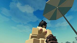 Fucking My Roblox Catgirl At The Beach