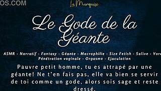 le gode de la géante - french audio joi macrophilia