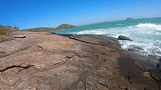 Passionate Beach Sex With Latina