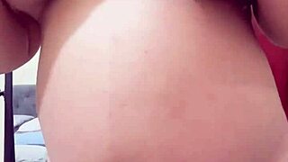 Pregnant arab step mother teases on webcam