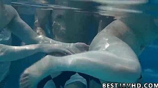 suzuna komiya gives nasty fellatio by the pool in japanese group fuck-a-thon