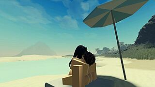 Fucking My Roblox Catgirl At The Beach