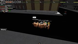 in roblox, furry characters engage in intense sex sessions