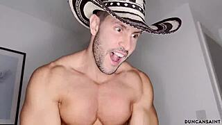 This blonde milf in lingerie just loves eating that stud's ass with a rimjob