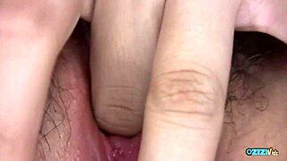 Firmly hold asian buttocks in pov