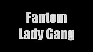 Lady gets upside down fucked by gang