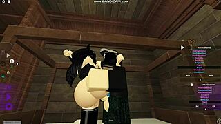 cute roblox emo chick GETS POUNDED HARD on bed part 1