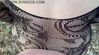 Intense POV Breeding Sex With Chubby Milf Outdoors