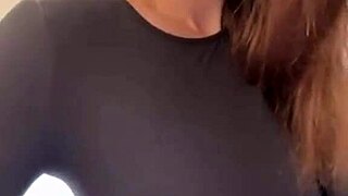 Stepmother's Milky Tits Caress Sparks Intense Orgasm